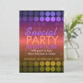 5x7 Points Disco Shiny Invitation spéciale (Debout devant)