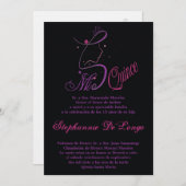 5x7 Princesse fille Quinceanera Invitation d'anniv (Devant / Derrière)