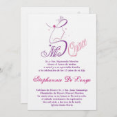 5x7 Prinses Meisje Quinceanera Verjaardag Uitnodig Kaart (Voorkant / Achterkant)