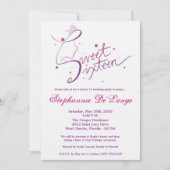 5x7 Prinses Meisje Sweet 16 Verjaardag Uitnodiging (Voorkant)