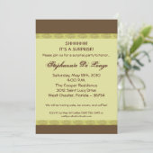 5x7 Printemps Feuille verte Zen Invitation d'anniv (Debout devant)