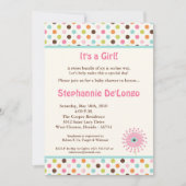 5x7 Printemps Fleurs temps Baby shower Invitation (Devant)