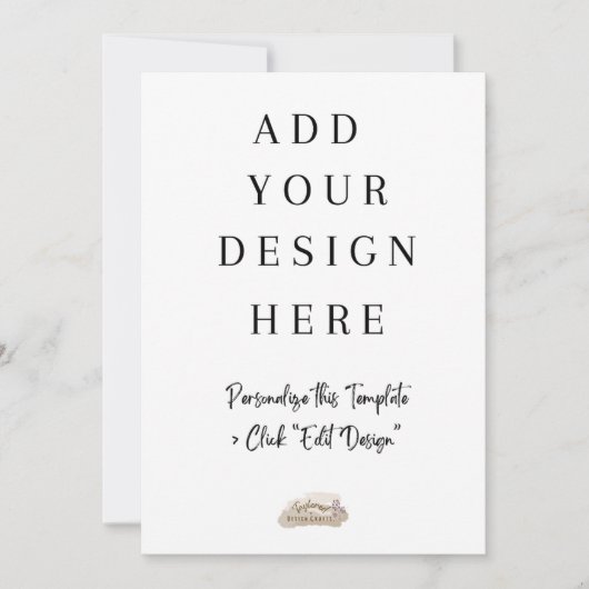 5x7" printen van platte kaart (Voorkant)