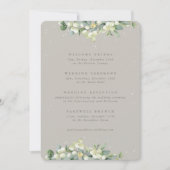 5x7 Programme de mariage Greige Snowberry+Eucalypt (Devant)