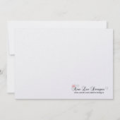 5x7 Red Zebra Print Patter Quinceanera Uitnodiging (Achterkant)