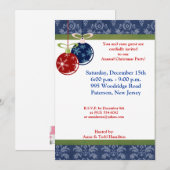 5x7 Rouge/Bleu pendants Invitation (Devant / Derrière)