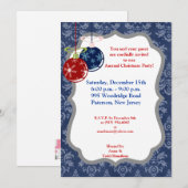 5x7 Rouge/Bleu pendants Invitation (Devant / Derrière)