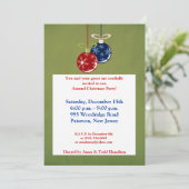 5x7 Rouge/Bleu pendants Invitation (Debout devant)