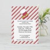 5x7 Rouge / Vert Noël Invitation de réserve (Debout devant)