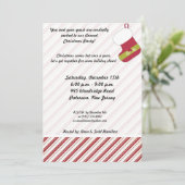 5x7 Rouge / Vert Noël Invitation de réserve (Debout devant)