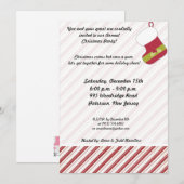 5x7 Rouge / Vert Noël Invitation de réserve (Devant / Derrière)