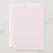 5x7 Roze Cherry Blossom Linen Wedding Uitnodiging (Achterkant)