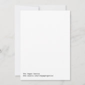 5x7 Safari Oerwoud Animal Birthday Party Invitatio Kaart (Achterkant)