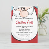 5x7 Santa Clause Beard XMAS Christmas Invitation (Debout devant)