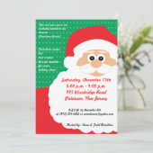 5x7 Santas Beard Noël Invitation (Debout devant)