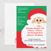 5x7 Santas Beard Noël Invitation (Devant / Derrière)