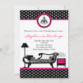 5x7 Sassy Furniture Sweet 16 Birthday Invitation Kaart (Voorkant)