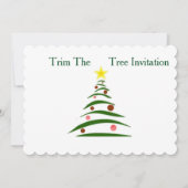 5x7 Scalloped Holiday invitation avec enveloppe (Devant)
