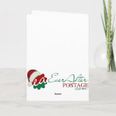 5x7 sneeuwman feestdagen kaart (Achterkant)