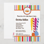 5x7 Snoep Land Ice Cream Baby shower Uitnodiging (Voorkant / Achterkant)