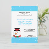 5x7 Snowman Invitation (Debout devant)