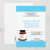 5x7 Snowman Invitation (Devant / Derrière)
