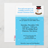 5x7 Snowman Invitation (Devant / Derrière)
