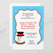 5x7 Snowy Snowman Uitnodiging (Voorkant / Achterkant)