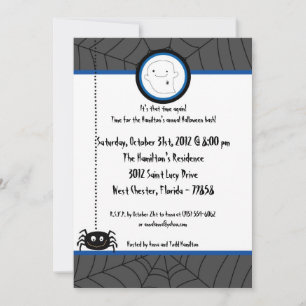 5x7 Spooky Fun Halloween Feestuitnodiging Kaart