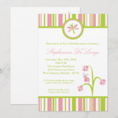 5x7 Spring Bugs Insects Birthday Party Invitation Kaart (Voorkant / Achterkant)
