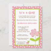 5x7 Spring Time Lady Bug Baby shower Uitnodiging (Voorkant)