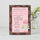 5x7 Sweet Trees Cup Baby shower Uitnodiging (Staand voorkant)