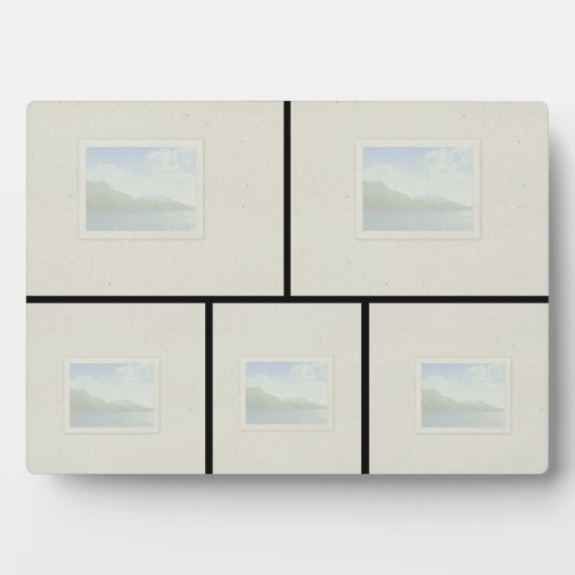 5x7 tablet Plaque - 5 Afbeeldingen Fotoplaat (voorkant)