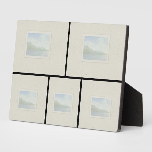5x7 tablet Plaque - 5 Afbeeldingen Fotoplaat (Zijkant)