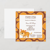 5x7 Tiger Pok-a-Dot Invitation de fête d'anniversa (Devant / Derrière)