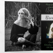 5x7 Triplé Graduation Faire-part Invitation (Intérieur en premier)