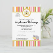 5x7 Tropical Punch Baby shower Invitation Kaart (Staand voorkant)