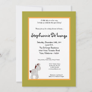 5x7 Tropical Punch Baby shower Invitation Kaart