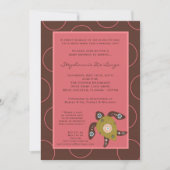 5x7 TropicalHawaiian Turtle Baby shower Invitation (Devant)