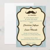 5x7 Trouw Uitnodiging I Mustache You a Question (Voorkant / Achterkant)