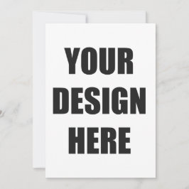 5x7 uitnodiging, aangepaste ontwerpdruk kaart