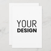 5x7 Uitnodiging Kaart (Voorkant / Achterkant)