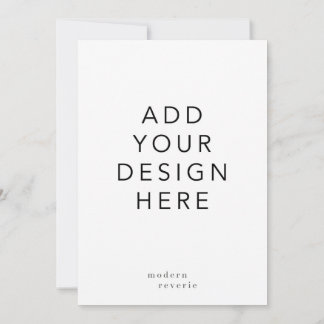 5x7"Uitnodiging Kaart