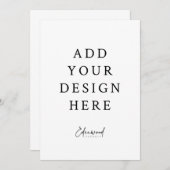 5x7" Uitnodiging Kaarten (Voorkant / Achterkant)