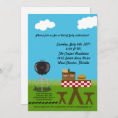 5x7 Uitnodiging Picnic Summer Barbecue Party (Voorkant / Achterkant)