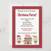 5x7 Uitnodiging voor kerstfeestdagen in het ontbij (Voorkant)