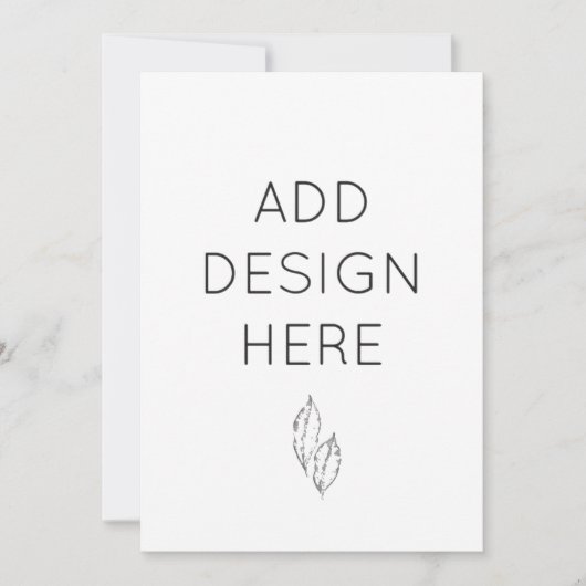 5x7" Uitnodigingskaarten Aangepaste Afdruk Kaart (Voorkant)