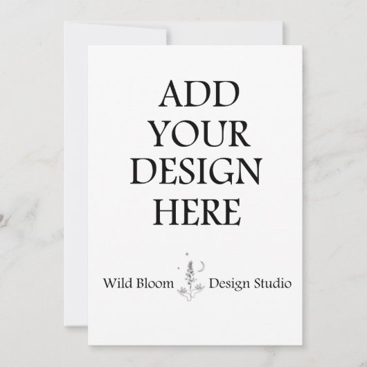 5x7" Uitnodigingskaarten Aangepaste Afdruk Kaart (Voorkant)