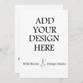 5x7" Uitnodigingskaarten Aangepaste Afdruk Kaart (Voorkant / Achterkant)