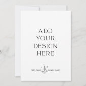 5x7" Uitnodigingskaarten Aangepaste Afdruk, Vertic Kaart (Voorkant)